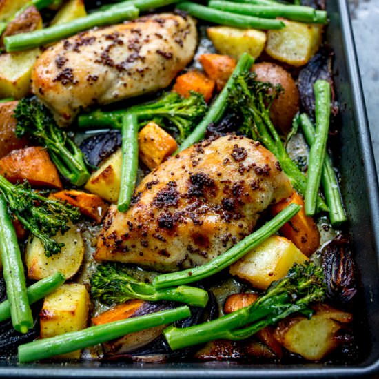 Sheet Pan Honey Mustard Chicken