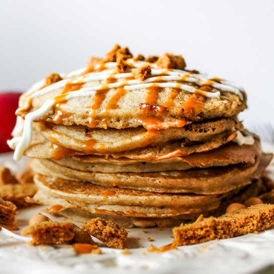 Cookie Butter Stuffed Pancakes