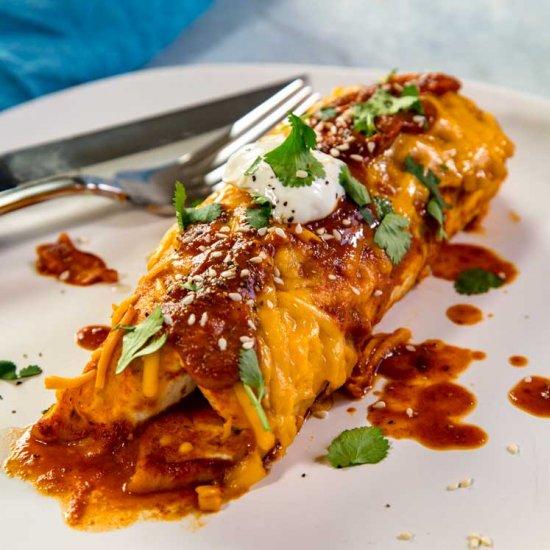 Potato and Beef Enchiladas