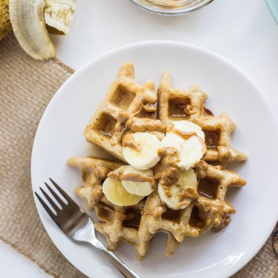 easy vegan whole wheat waffles