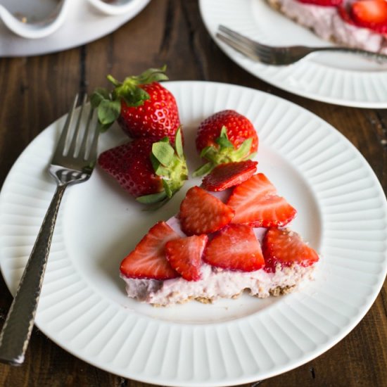 Dairy Free Strawberry Silk Pie