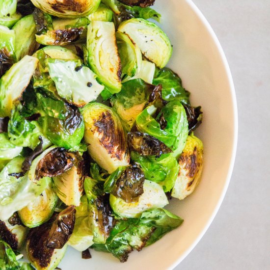 Garlic Roasted Brussel Sprouts