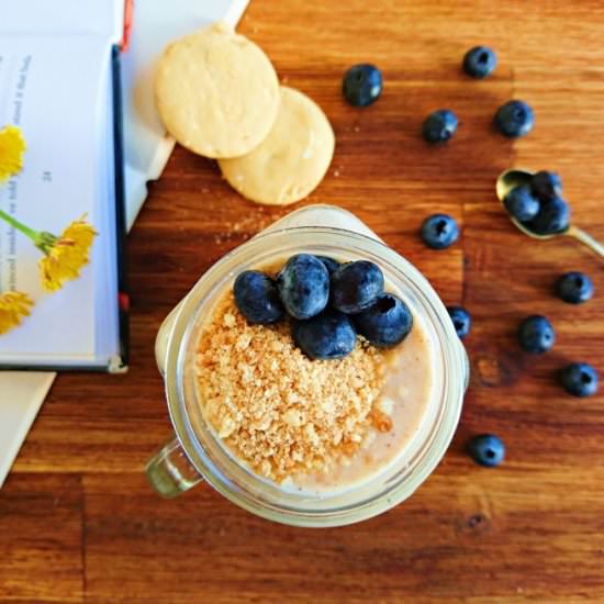 Overnight Blueberry Cheesecake Oats