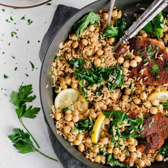 One Pan Garam Masala Chicken & Rice