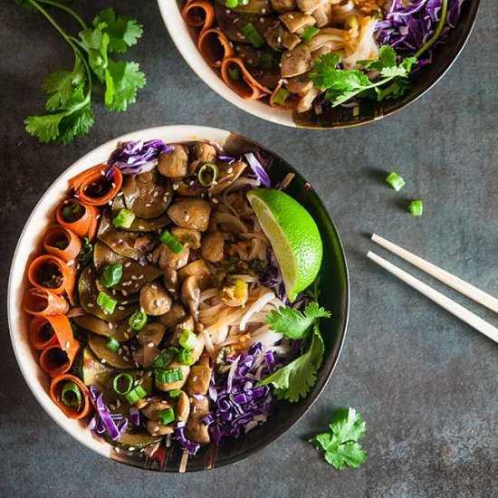 Korean Vegetable Noodle Bowls