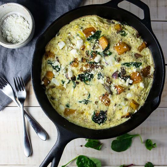 Butternut Squash & Feta Frittata