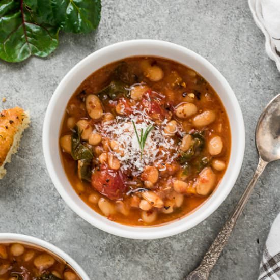 Instant Pot White Bean Chard Stew