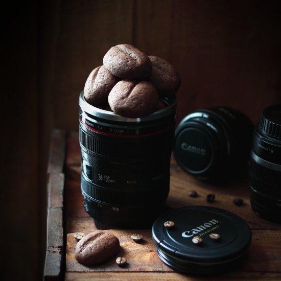 Coffee beans cookies