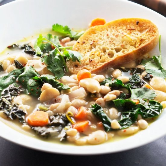 Greens & Beans soup