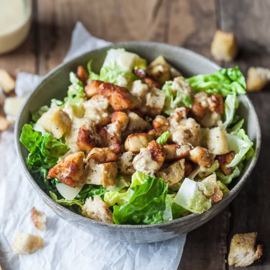 Easy Chicken Caesar Salad