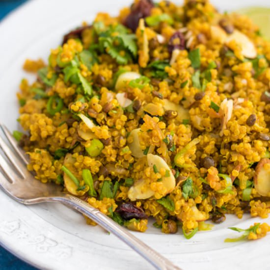 One-Pot Turmeric Quinoa Lentil Salad