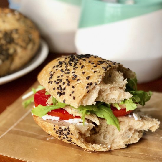 Sourdough Sesame Rolls