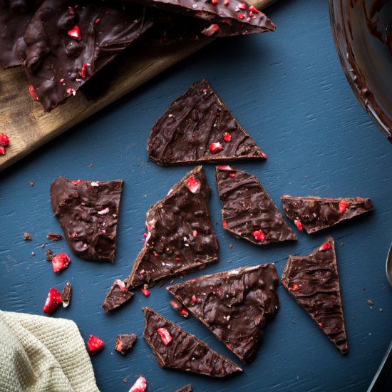 Chocolate Covered Strawberry Bark