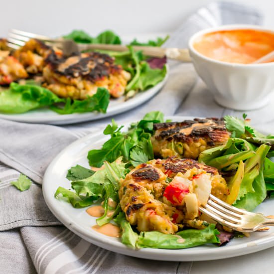 asian inspired crab cakes