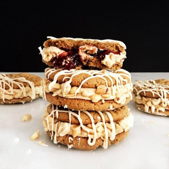 PB&J Sandwich Cookies