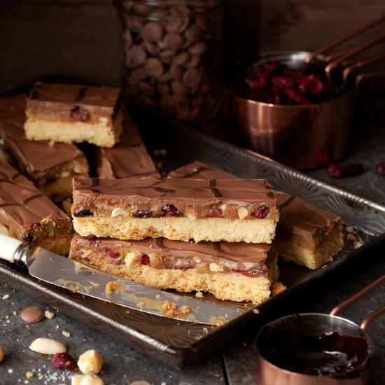 Fruit & Nut Caramel Shortbread