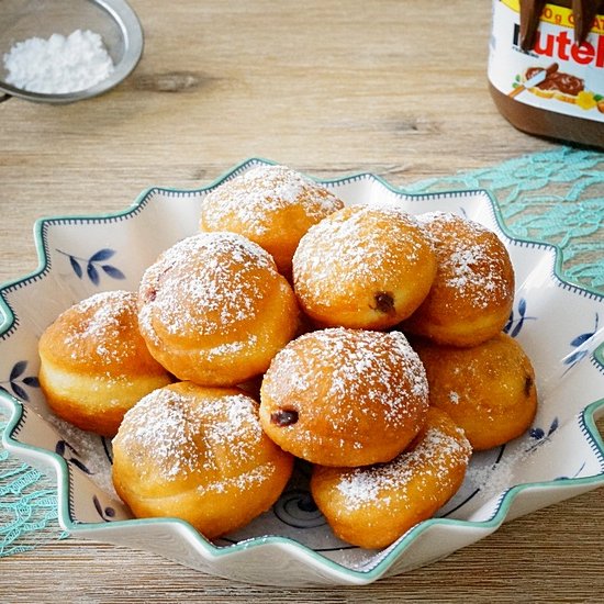 Nutella Filled Doughnuts