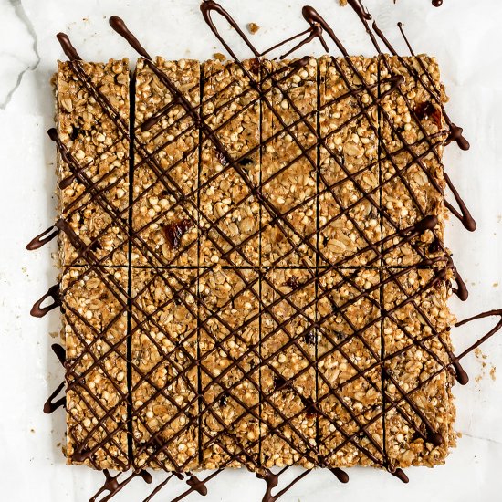 Coconut, Date, and Puffed Millet Bars