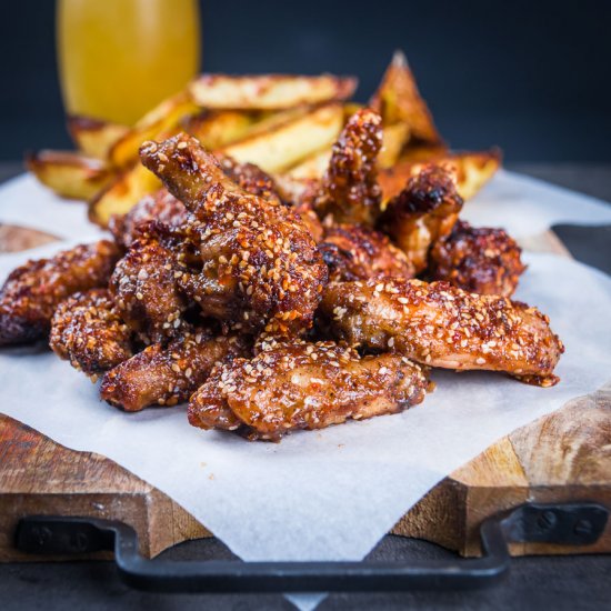 Date and Chili Buffalo Chicken Wing