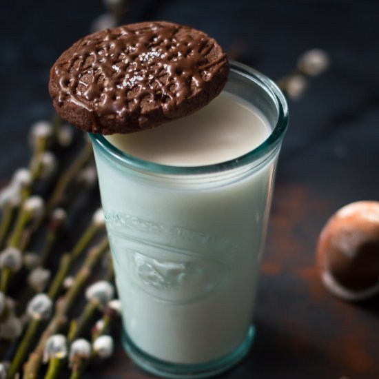 Orange cardamom chocolate cookies