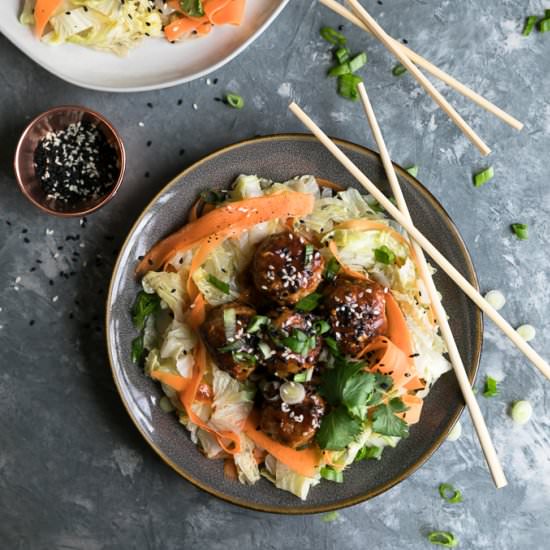 Chili Garlic Glazed Meatballs