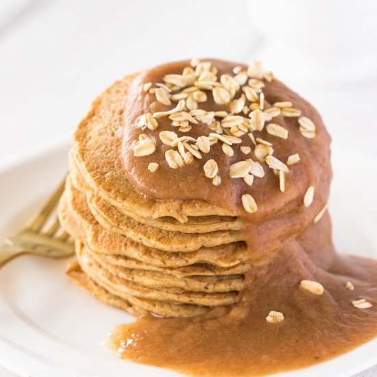 Flaxseed Healthy Vegan Pancakes