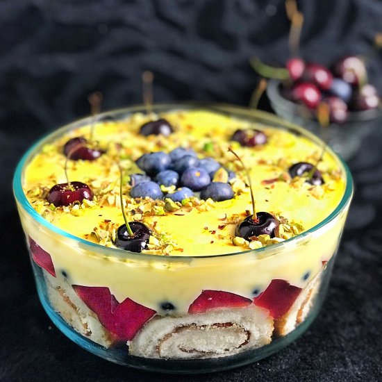 Layered Fruit Custard