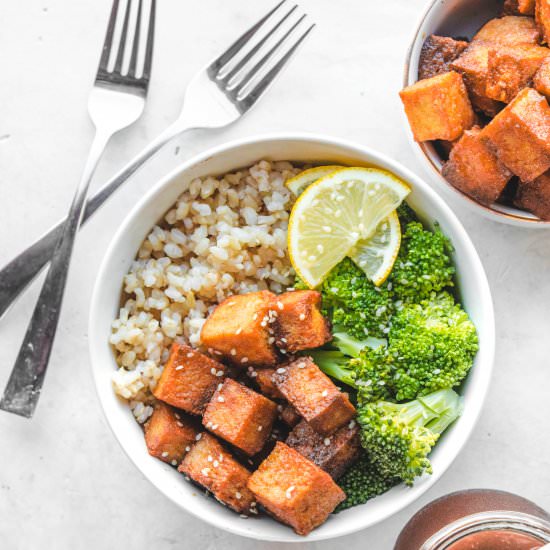 Orange Tofu Buddha Bowls