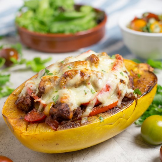 Chicken Fajita Spaghetti Squash