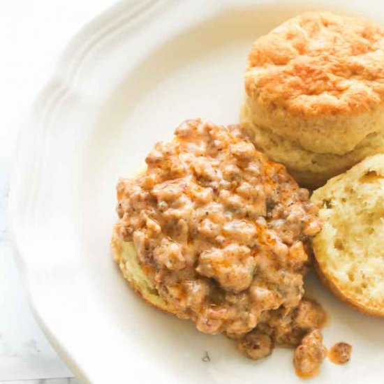 Biscuits and Sausage Gravy