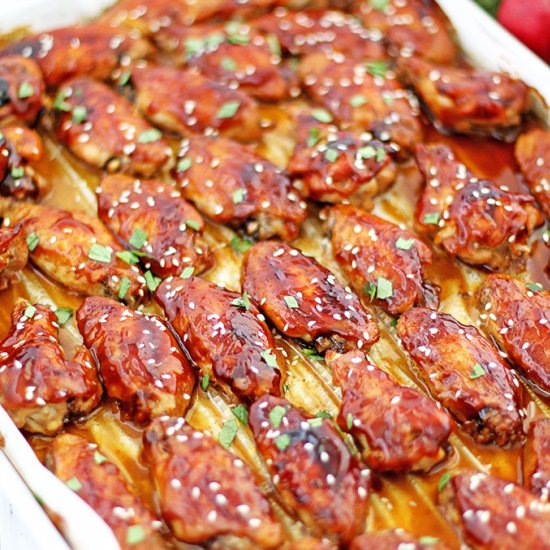 Teriyaki Glazed Chicken Wings