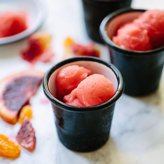 Tangerine Blood Orange Sorbet