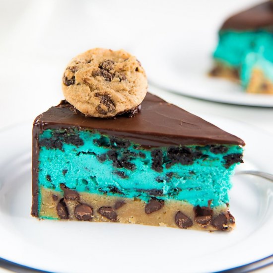 Cookie Monster Cheesecake