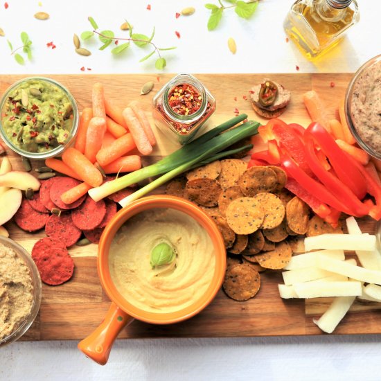 Vegan Dip and Veggie Platter