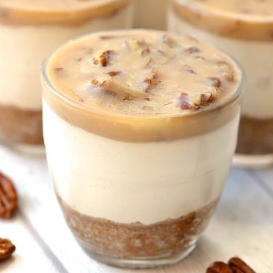 Salted Caramel Cheesecake Cups