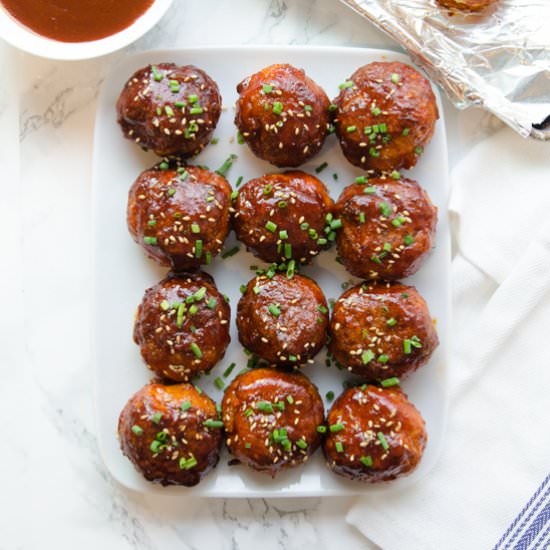 Spicy Korean Chicken Meatballs