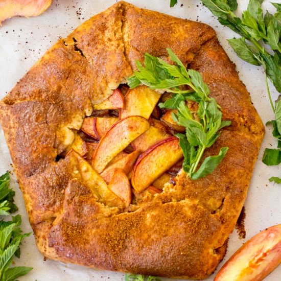 Paleo Peach Galette