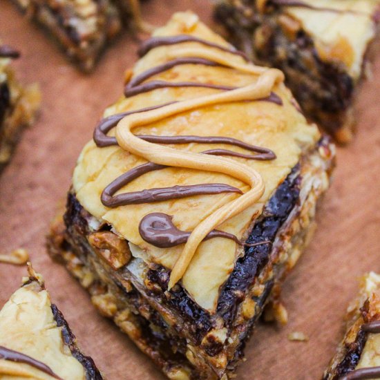 Peanut Butter Nutella Baklava