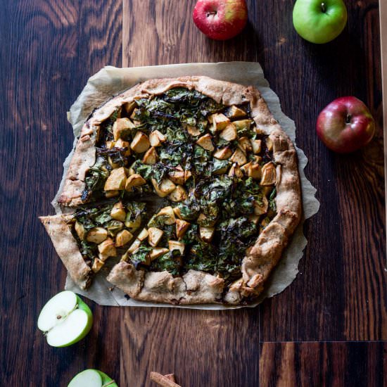 Apple Swiss Chard Crostata