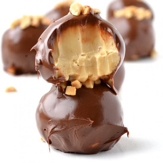 Salted Caramel Fudge Truffles