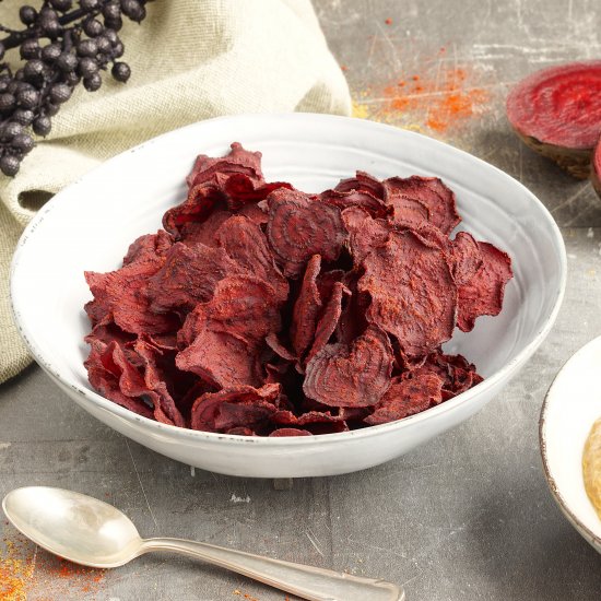 Homemade Spicy Beet Chips