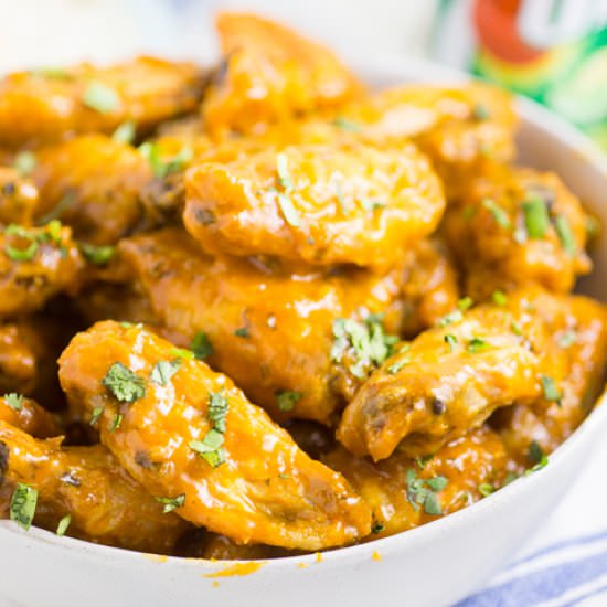 Baked Honey Lime Chicken Wings