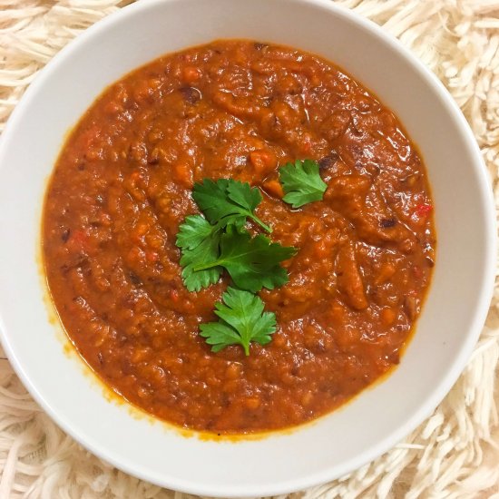 VEGAN TOMATO BEAN SOUP