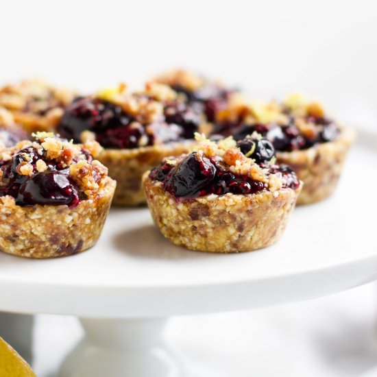 No Bake Blueberry Lemon Mini Tarts