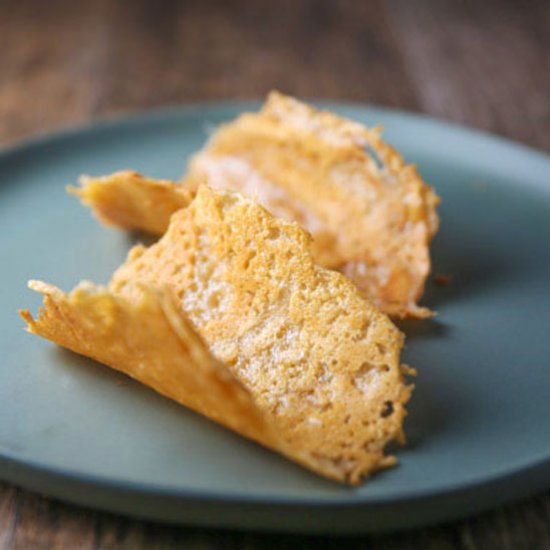 Vegan Parmesan Taco Shells