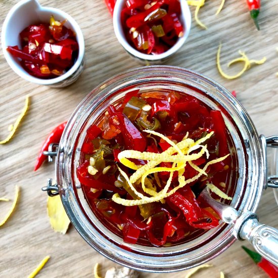 Chilli, Ginger And Lemon Rind Jam