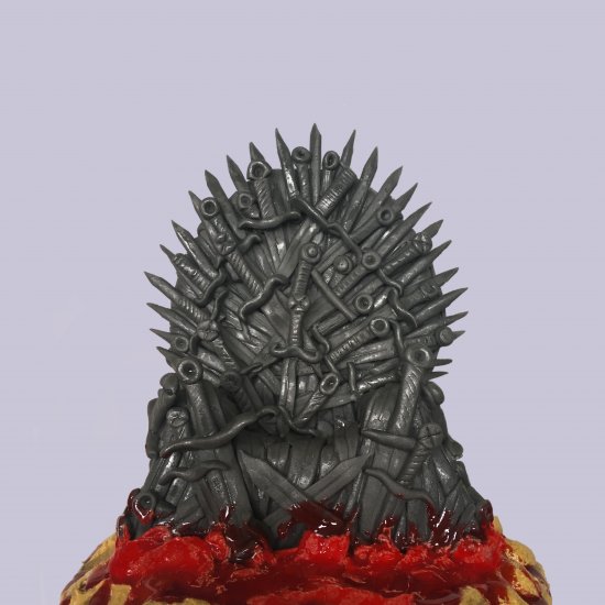 Edible Iron Throne Cake Topper