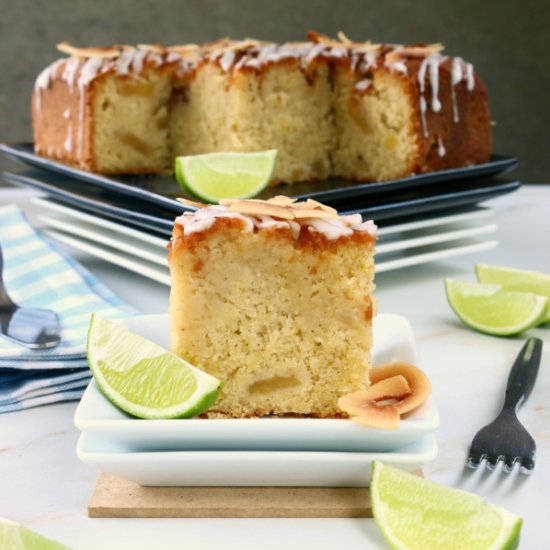 CocoPine & Lime Drizzle Cake