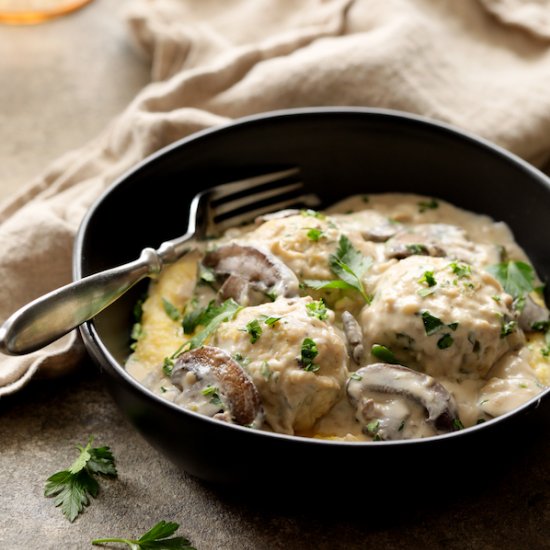 Chicken Meatballs Marsala