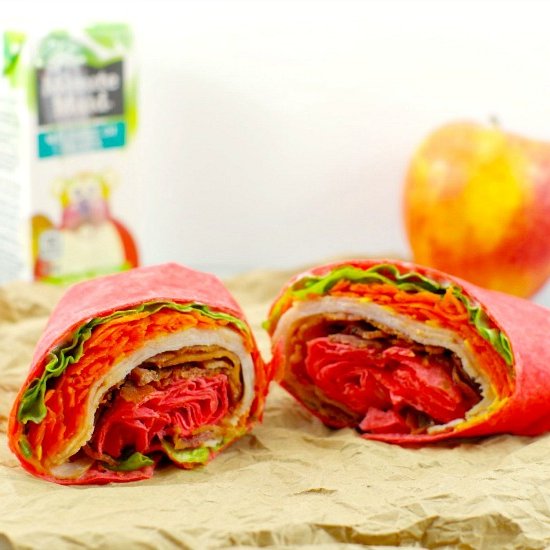 5 Minute Turkey Club Ranch Wrap